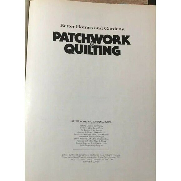 Quilting Better Home & Garden Patchwork (1977, Hardcover) Book Vintage - Picture 3 of 5